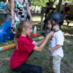 Bardi battesimo sella il casco