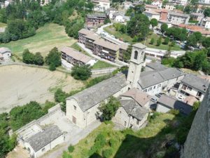 Oratorio di san Francesco di Bardi: il luogo della mostra.