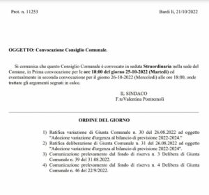 Consiglio comunale: i quattro punti all'ordine del giorno 